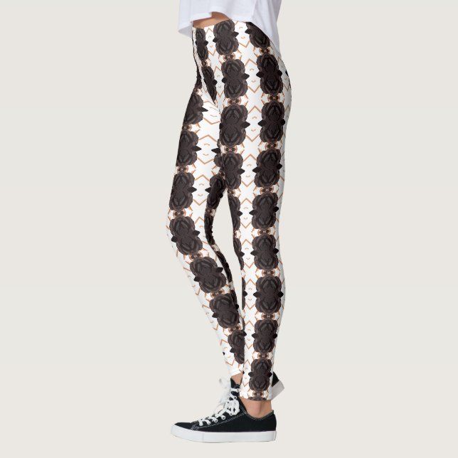 Legs Alive: Uniquely Patterned Leggings Galore! (Left)