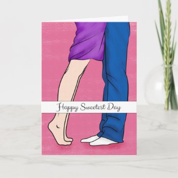Legs Of A Couple Embracing For Sweetest Day Thank You Card by JJBDesigns at Zazzle