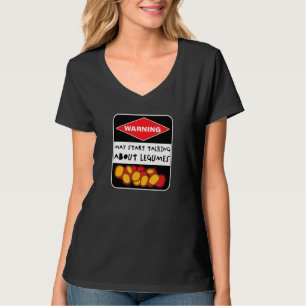 Legume Vegetarian Vegan Beans Pulses Nuts Food Fun T-Shirt