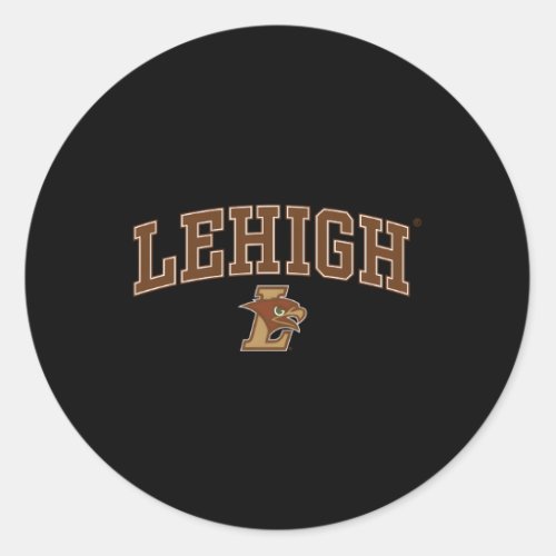 Lehigh Mountain Hawks Arch Over Classic Round Sticker