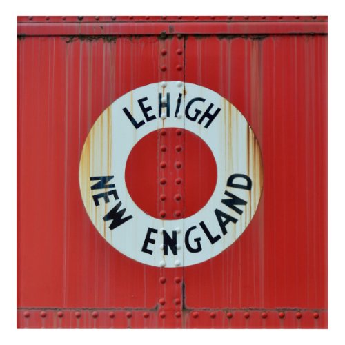 Lehigh  New England Railroad 583 Boxcar Caboose Acrylic Print