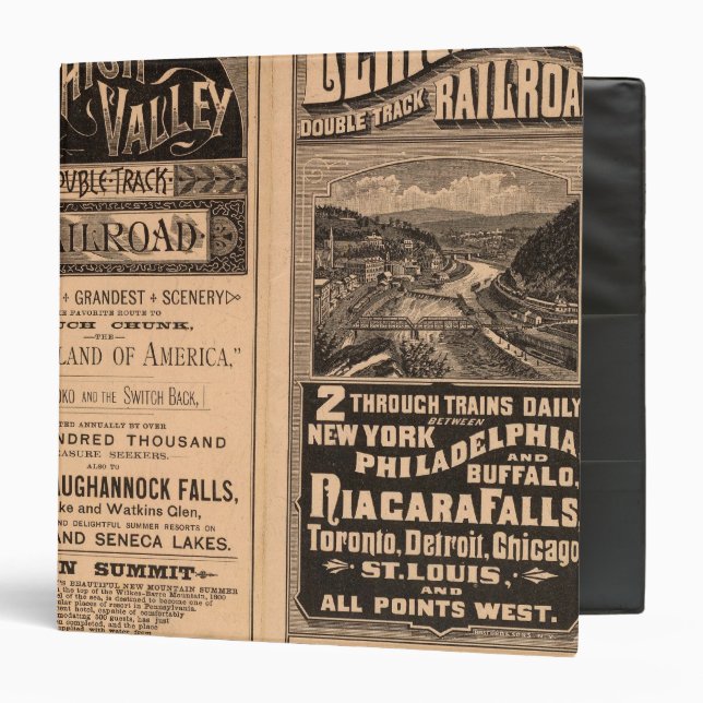 Lehigh Valley Railroad 3 Ring Binder (Front/Inside)