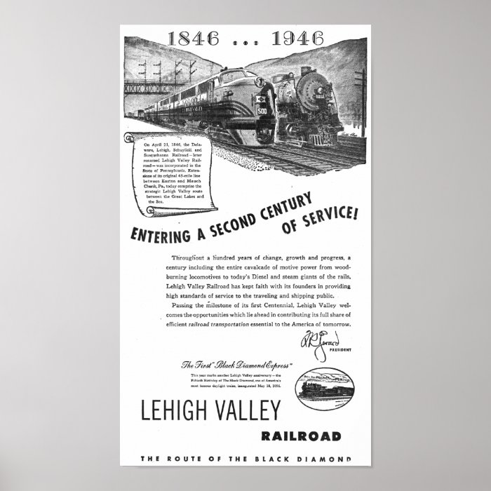 Lehigh Valley Railroad A Second Century of Service Print