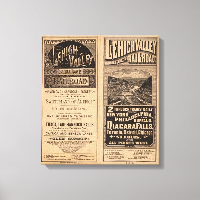 Lehigh Valley Railroad Canvas Print (Front)
