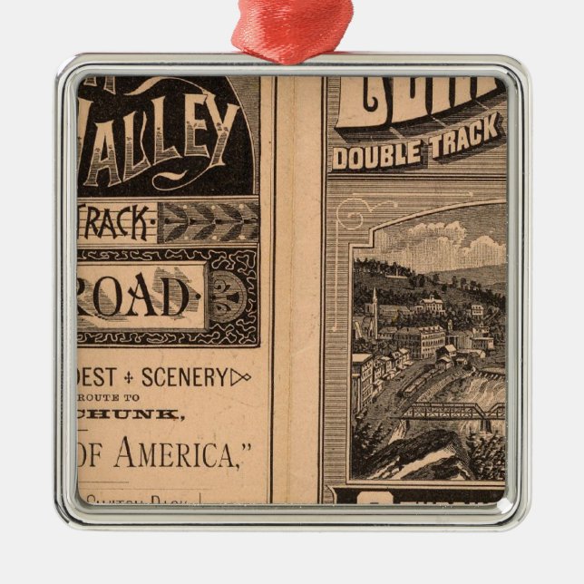 Lehigh Valley Railroad Metal Ornament (Front)