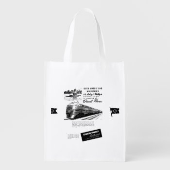 Lehigh Valley Railroad New Diesel Power 1950       Grocery Bag by stanrail at Zazzle