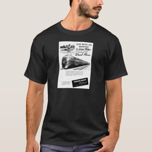 Lehigh Valley Railroad New Diesel Power 1950 Shirt