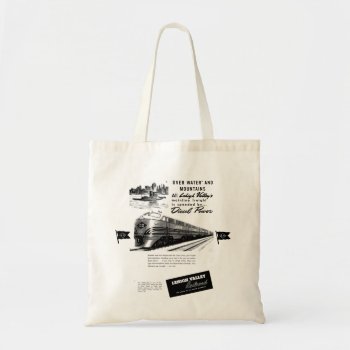 Lehigh Valley Railroad New Diesel Power 1950       Tote Bag by stanrail at Zazzle