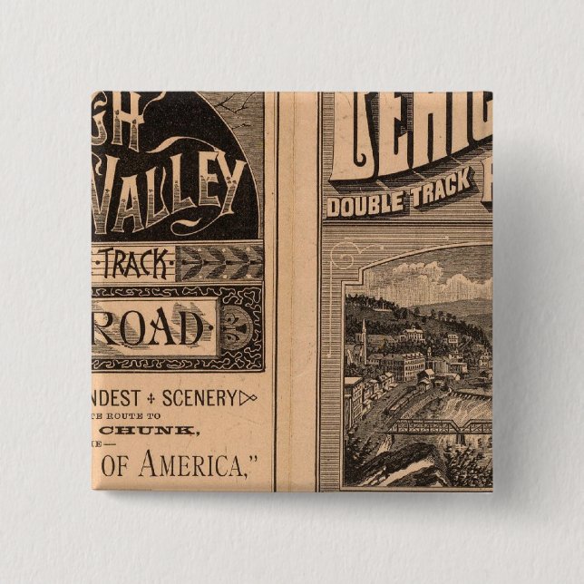 Lehigh Valley Railroad Pinback Button (Front)