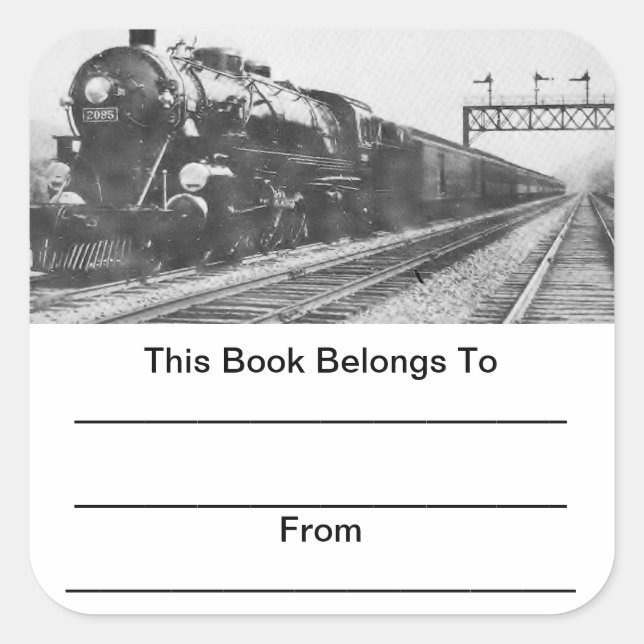 Lehigh Valley Train Bookplates (Front)