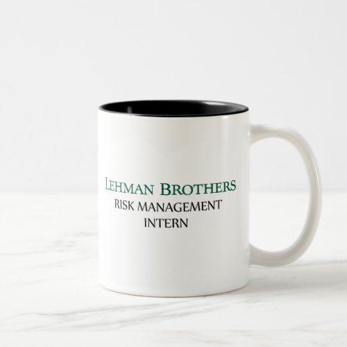 Lehman Brothers Risk Management Intern Mugs