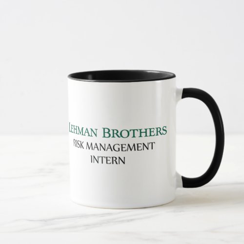 Lehman Brothers Risk Management Intern Mugs