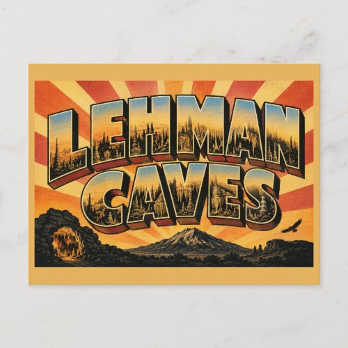 Lehman Caves Nevada Limestone Cavern Speleothems Postcard
