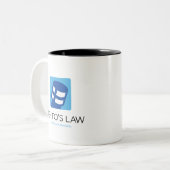 Lehto's Law Logo Two-Tone Coffee Mug (Front Left)