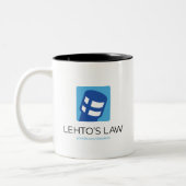 Lehto's Law Logo Two-Tone Coffee Mug (Left)