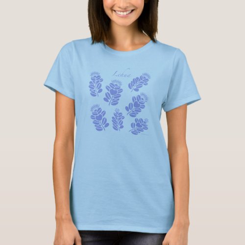 Lehua _ lavender print T_Shirt