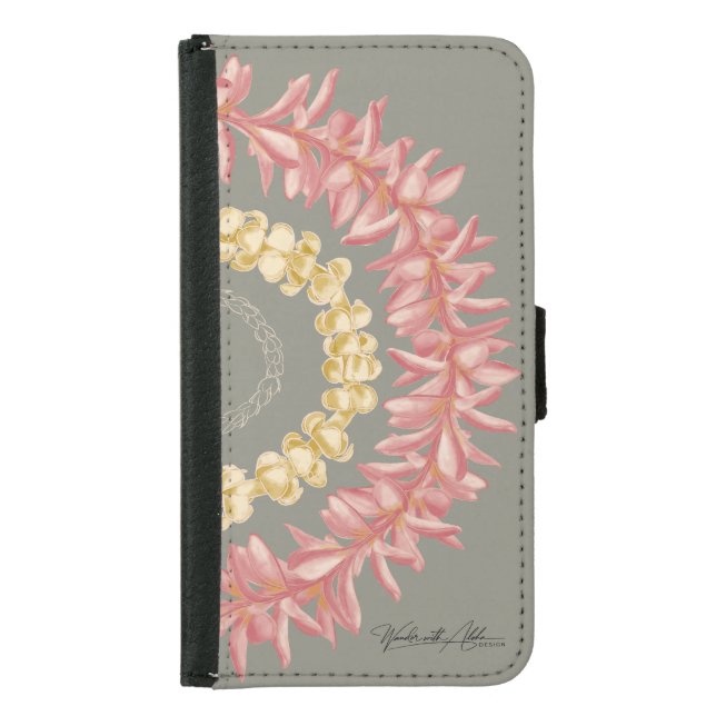 Lei Day by Wander With Aloha Samsung Galaxy Wallet Case (Front)
