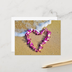 Lei Heart Postcard