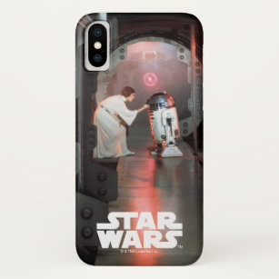 Leia and R2-D2 Secret Message Scene iPhone X Case