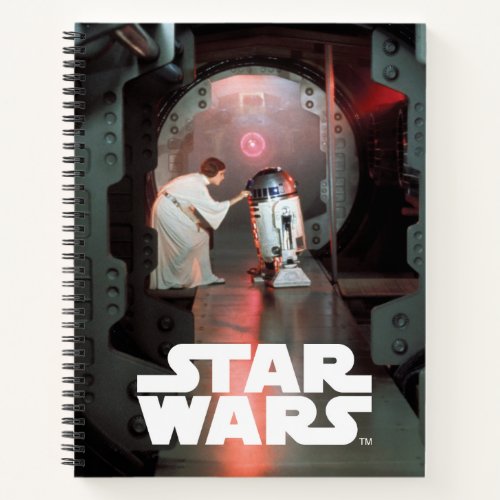 Leia and R2_D2 Secret Message Scene Notebook