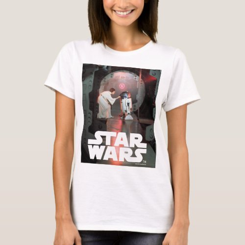 Leia and R2_D2 Secret Message Scene T_Shirt