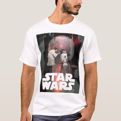 Leia and R2_D2 Secret Message Scene T_Shirt