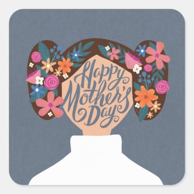 Leia - Happy Mother's Day Square Sticker