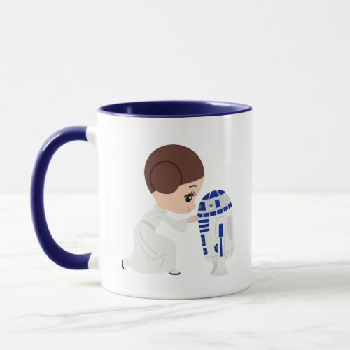 Leia  R2_D2 Cartoon Mug
