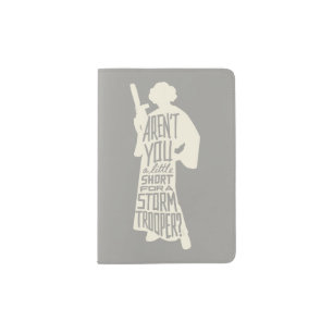Leia: Stormtrooper Typography Quote Passport Holder