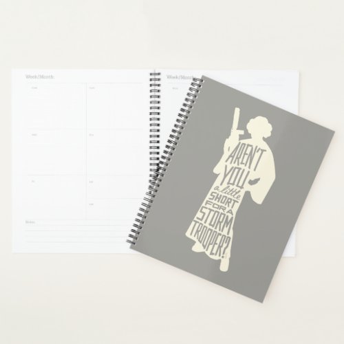 Leia Stormtrooper Typography Quote Planner