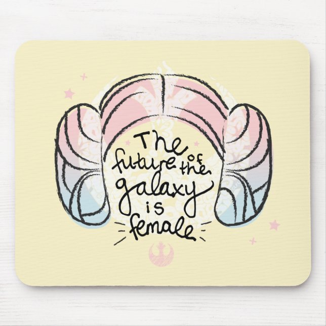 Leia: The Future of the Galaxy is Female Mouse Pad (Front)