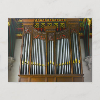 Leicester Cathedral organ, Leicestershire, UK, Postcard