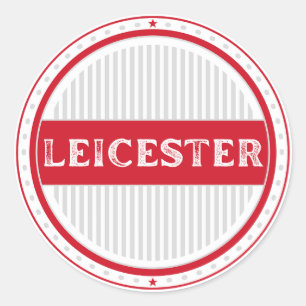 Leicester City Pride Emblem – English Identity Classic Round Sticker