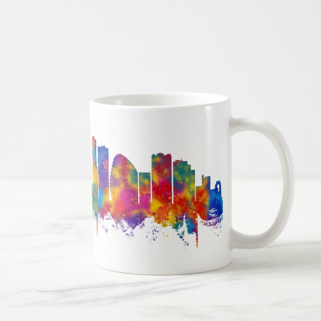 Leicester England Skyline Coffee Mug (Right)