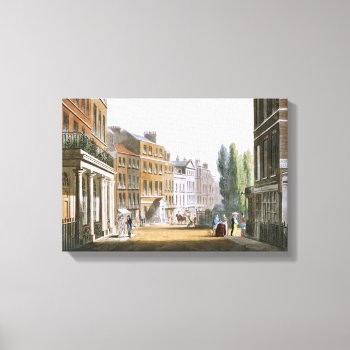 Leicester Square 1812 From Ackermann's Repository Canvas Print by AustenVariations at Zazzle