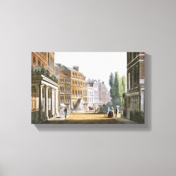 Leicester Square 1812 From Ackermann's Repository Canvas Print by AustenVariations at Zazzle
