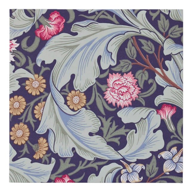 Leicester, William Morris Faux Canvas Print (Front)