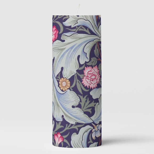 Leicester, William Morris Pillar Candle (Front)