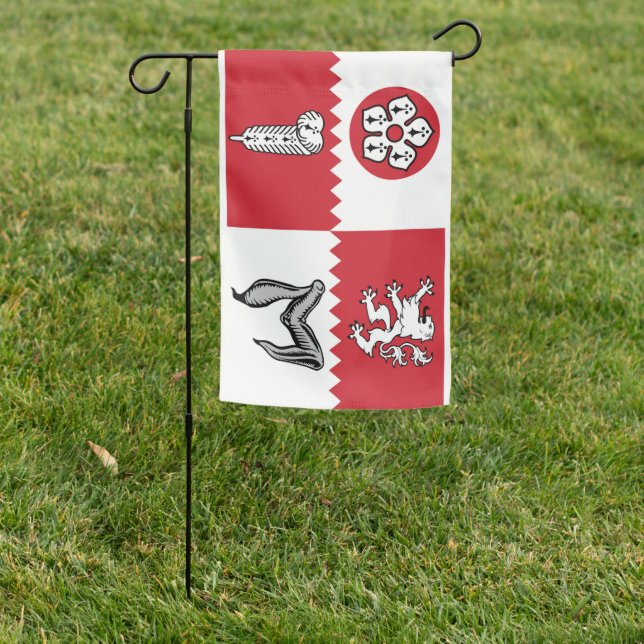 Leicestershire flag Leicester england province sym (In SItu)