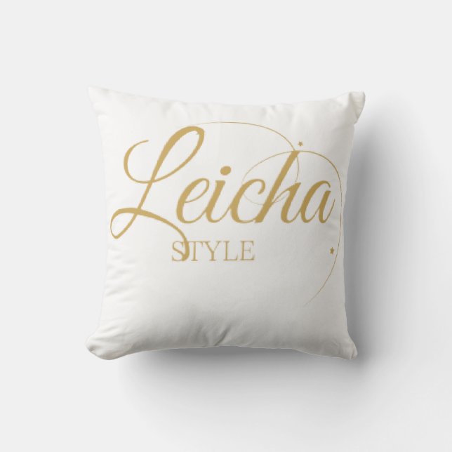 LEICHA STYLE THROW PILLOW (Front)