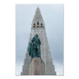 Leif Erikson Statue, Iceland, 8x12 Photo Print