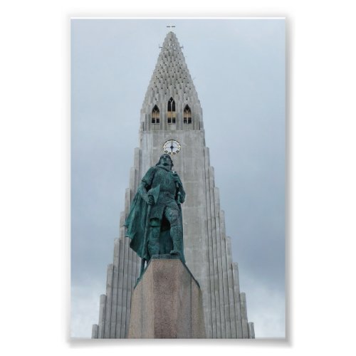 Leif Erikson Statue Iceland Photo Print