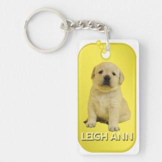Leigh Ann Dog Tag Keychain