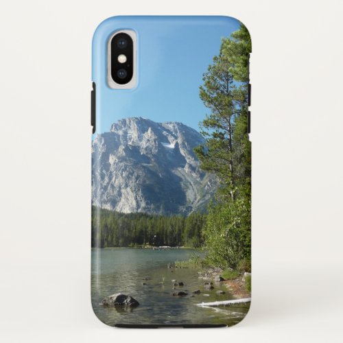 Leigh Lake at Grand Teton National Park iPhone XS Case