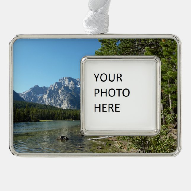 Leigh Lake at Grand Teton National Park Christmas Ornament (Front)