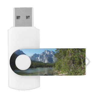 Leigh Lake at Grand Teton National Park Flash Drive