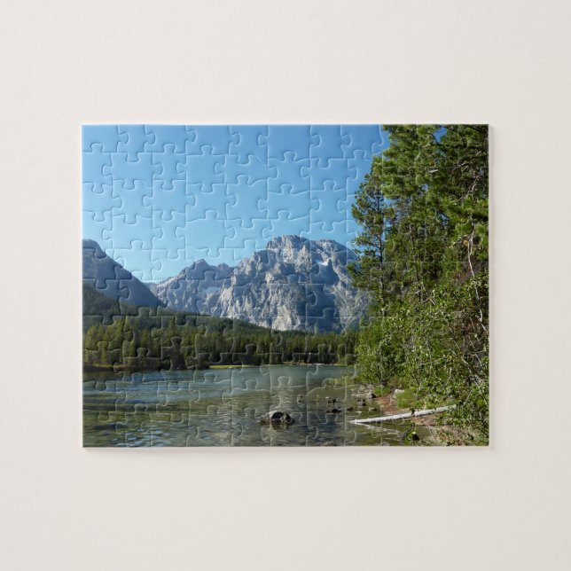 Leigh Lake at Grand Teton National Park Jigsaw Puzzle (Horizontal)