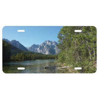 Leigh Lake at Grand Teton National Park License Plate