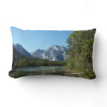 Leigh Lake at Grand Teton National Park Lumbar Pillow