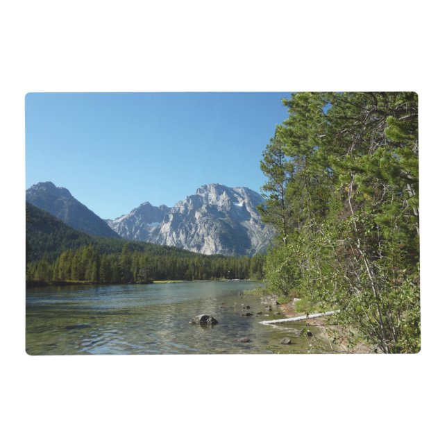 Leigh Lake at Grand Teton National Park Placemat (Front)